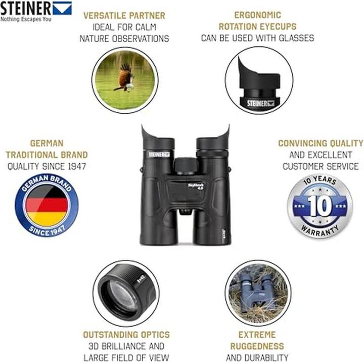 Immagine prodotto Steiner Binocolo SkyHawk 4.0 8x42 (8 x, 42 mm)