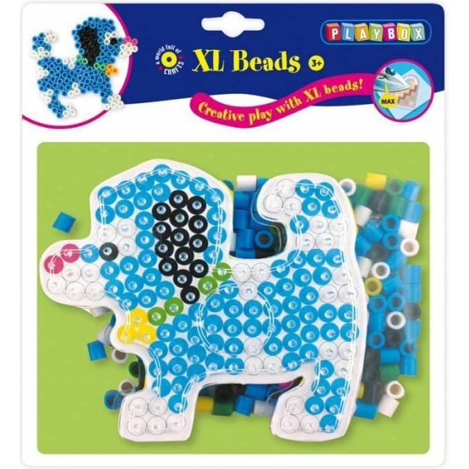 Playbox Aufbügelperlen XL - Hund 185 Stück