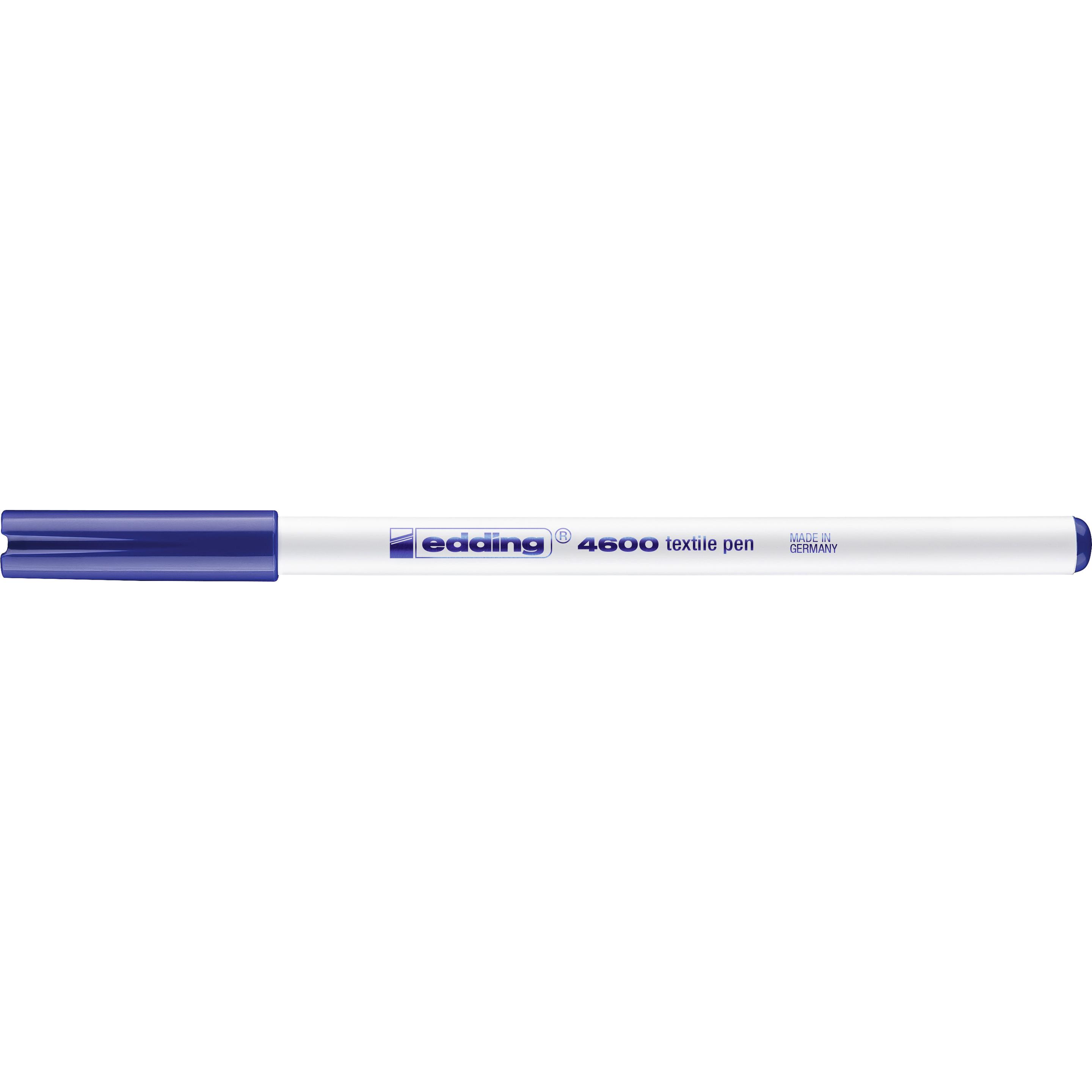 Edding, Marker, 4600 - T-Shirt-Pen (Blau, 1 mm, 1 x)