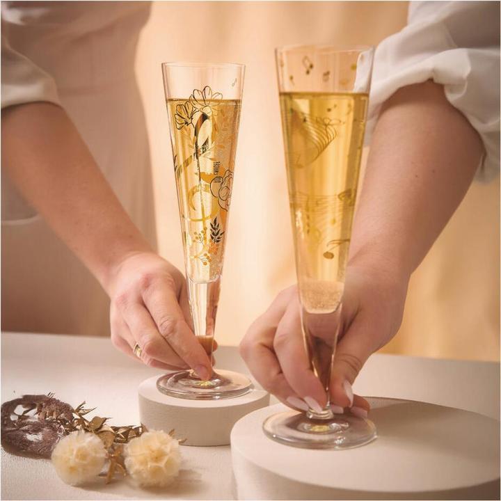 Image du produit Ritzenhoff Goldnacht Champus (T.Kuhlmann) #46 F25 (25 cl, 1 Verre, Flûtes à champagne)