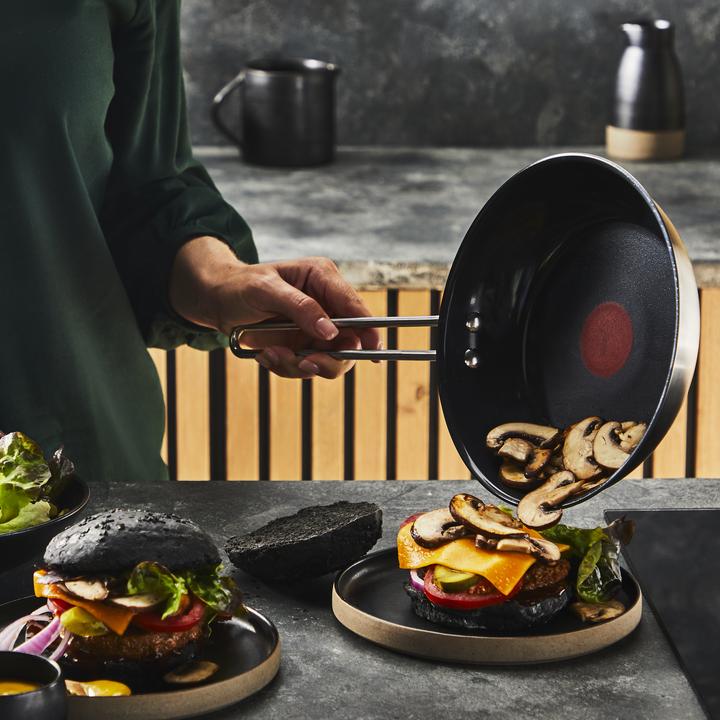 Actual product image Tefal Nordica Ceramic Koekenpan - Ã˜28 CM - Keramisch - PFAS-vrij - Inductie (H8710655) (28 cm, Stainless steel)