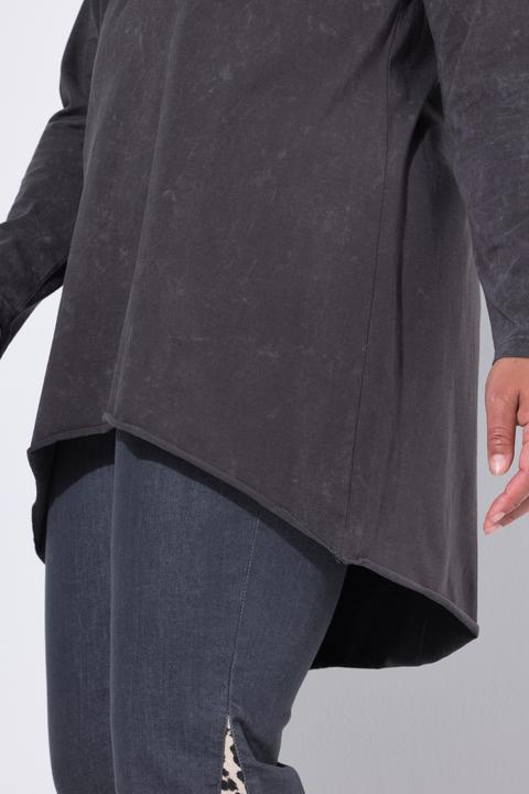 Immagine prodotto Angel of Style Maglia dal taglio lungo e svasato in jersey slavato con tintura a freddo (58)