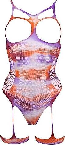 Produktbild Le Désir Open-cup Tie Dye strappy teddy & Dazzling Nipple Bling Sticker - (One Size)