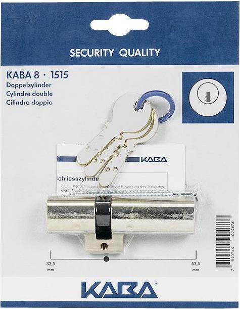 Kaba Double cylinder 8 1515 52.5/32.5 mm SB (Cylinder key)