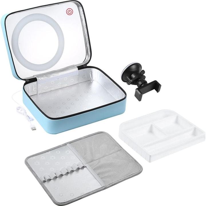 Produktbild Puluz Kosmetikbox mit Ringlicht 20 cm (Ringleuchte)