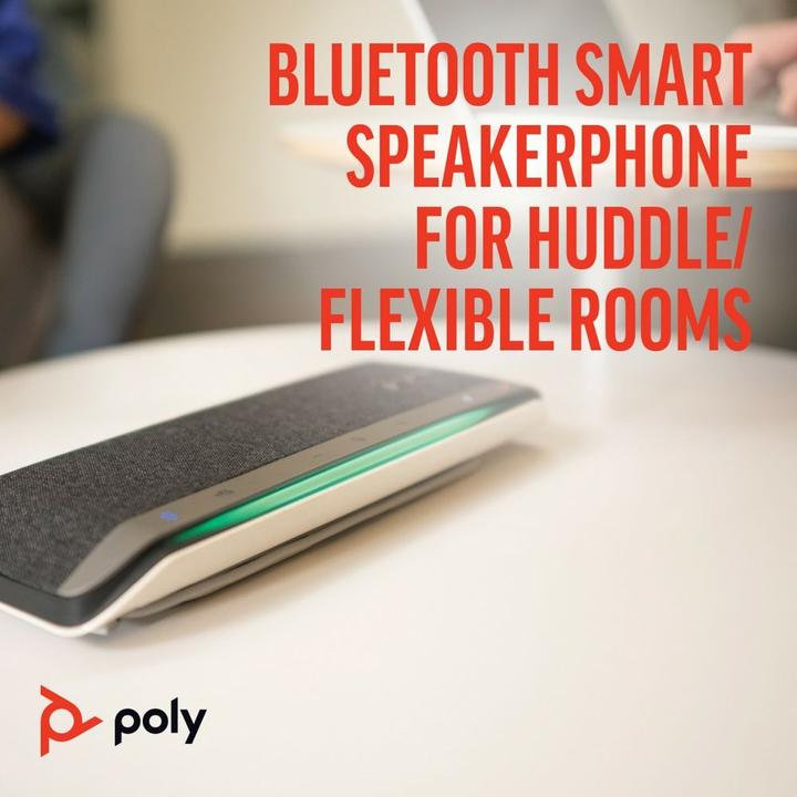 Produktbild Poly HP Sync 40+M Microsoft Teams Certified Speakerphone, Mobiltelefon/PC, Schwarz, Silber, 55 dB, 1