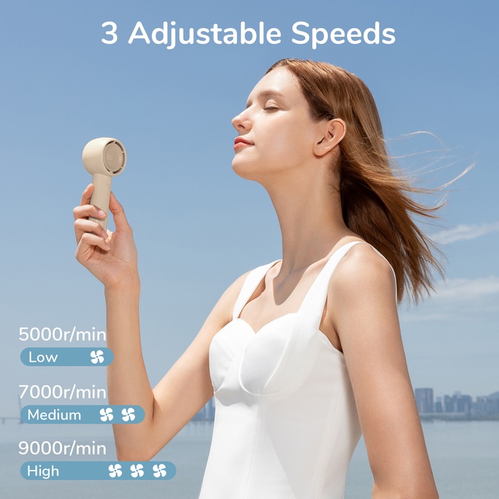 Actual product image Jisulife Handheld Fan Life5 (4500nAh FA42-1) brown
