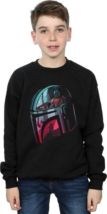 Immagine prodotto Star Wars The Mandalorian Mandalore Helmet Reflection Felpa Ragazzi (140, 146)