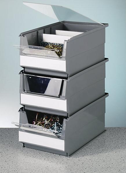 Actual product image kaiserkraft Labels for open fronted storage box