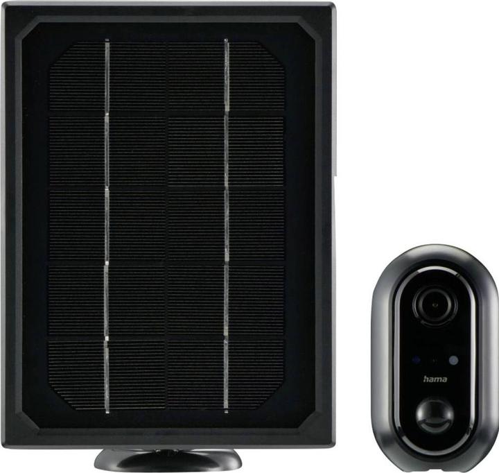 Actual product image Hama Surveillance camera, WLAN camera outdoor, rechargeable battery, solar, recording, 1080p (1920 x 1080 Pixels)