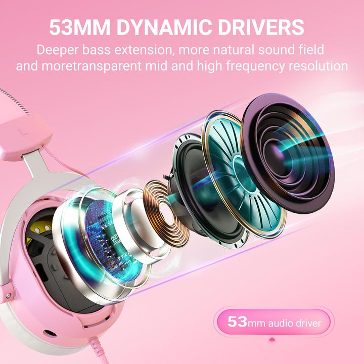 Actual product image Fifine H13-P Gaming-Headset USB kabelgebunden mit LED (Cable)