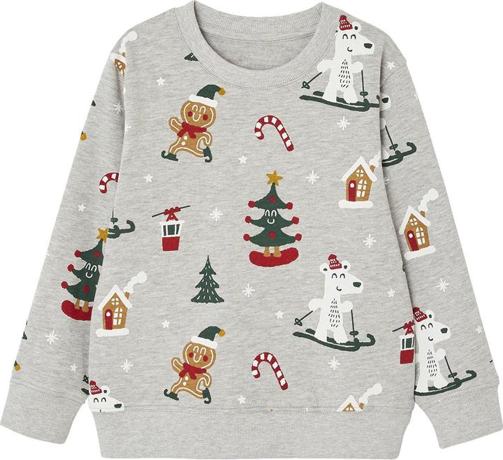 Produktbild Vertbaudet Jungen Weihnachts-Sweatshirt mit lustigem Print (92)