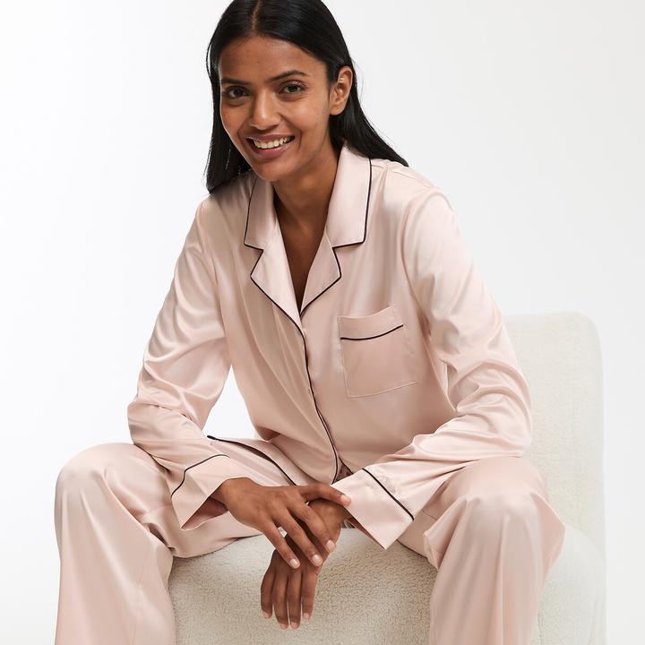 Produktbild La Redoute Collections Pyjama aus Satin (42)