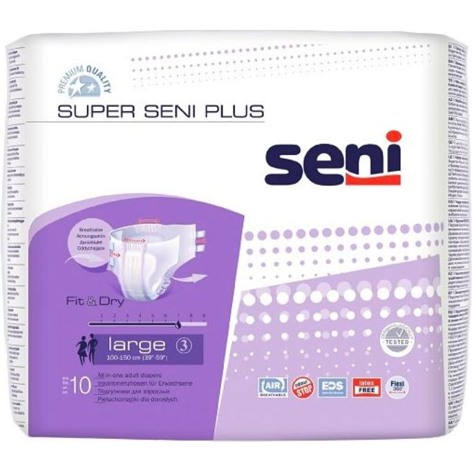 Seni, Inkontinenzhygiene, Super L Plus Windel N (10 x, L)