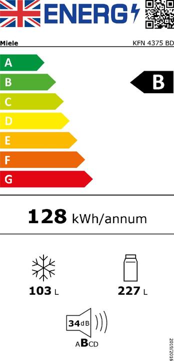 Etichetta energetica Miele KFN 4375 BD (330 l)