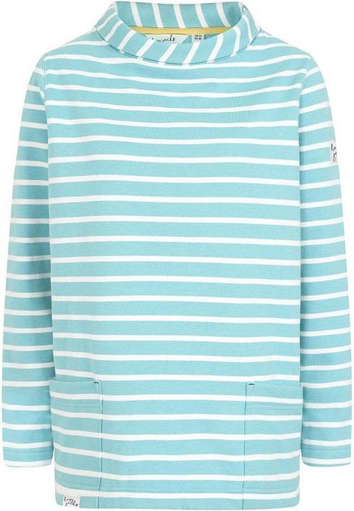 Lazy Jacks Womens/Ladies Striped Roll Neck Sweatshirt