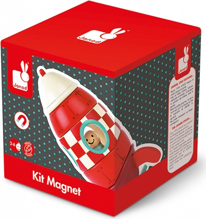 Actual product image Janod Magnet kit rocket