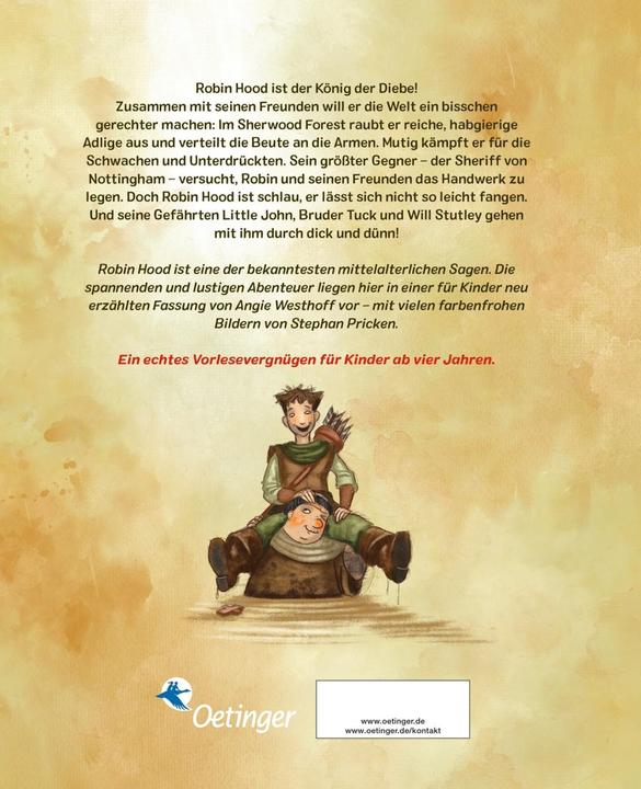 Actual product image Klassiker zum Vorlesen. Robin Hood (German, Angie Westhoff, 2025)