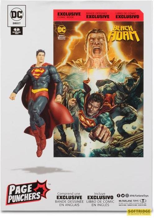Actual product image McFarlane AF DC Comics Page Punch Superman 17cm