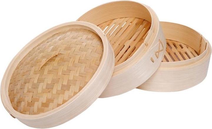 Immagine prodotto Eva- Kochen und Haushalt Eva Bamboo Steamer Set Ø 25,5 cm (25.50 cm, Materiale vegetale)