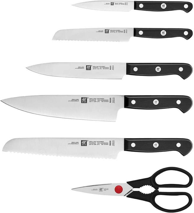 Actual product image Zwilling 1002455 Gourmet Self-sharpening Knife Block 7 pieces, grey