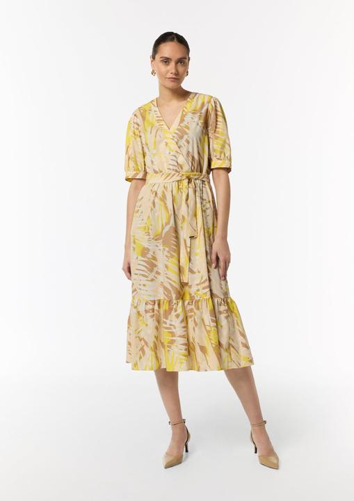 Produktbild Comma Kleid Baumwoll-Kleid mit Puff-Ärmeln (42)