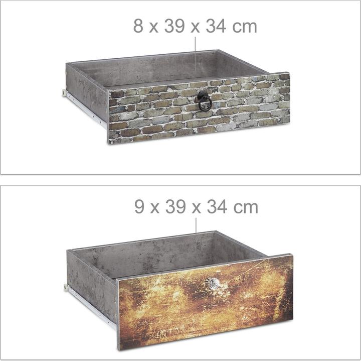 Actual product image Relaxdays Vintage Kommode (60 x 40 x 60 cm)