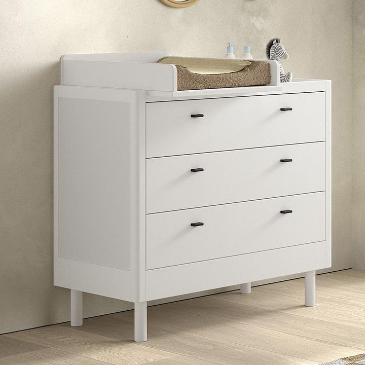 Produktbild Vipack Babyzimmer Forrest Buche 4-teilig Set (Kinderkleiderschrank, Babybett, Wickelkommode)