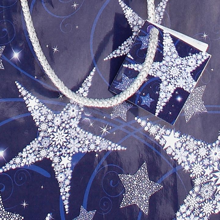 Produktbild Sigel 5 Geschenktaschen Shining Star Motiv 26,0 x 33,0 cm (Geschenktüte, 1 x)