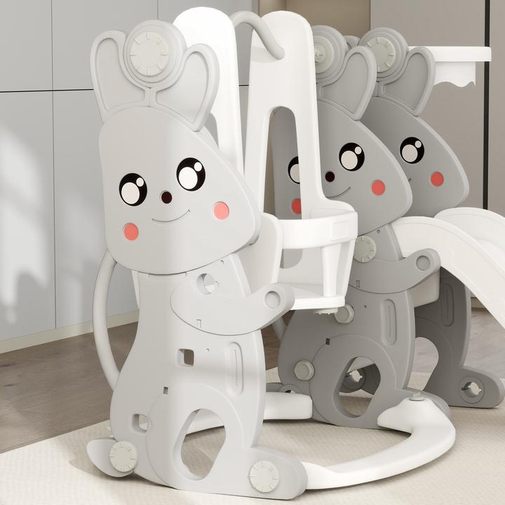 Produktbild Aiyaplay Kinderschaukel & Kinderrutsche Set Kunststoff Grau