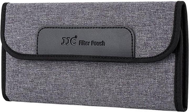 Actual product image JJC FP K4L Grey Filter Pouch holds 4 filters up to 82mm (82 mm)