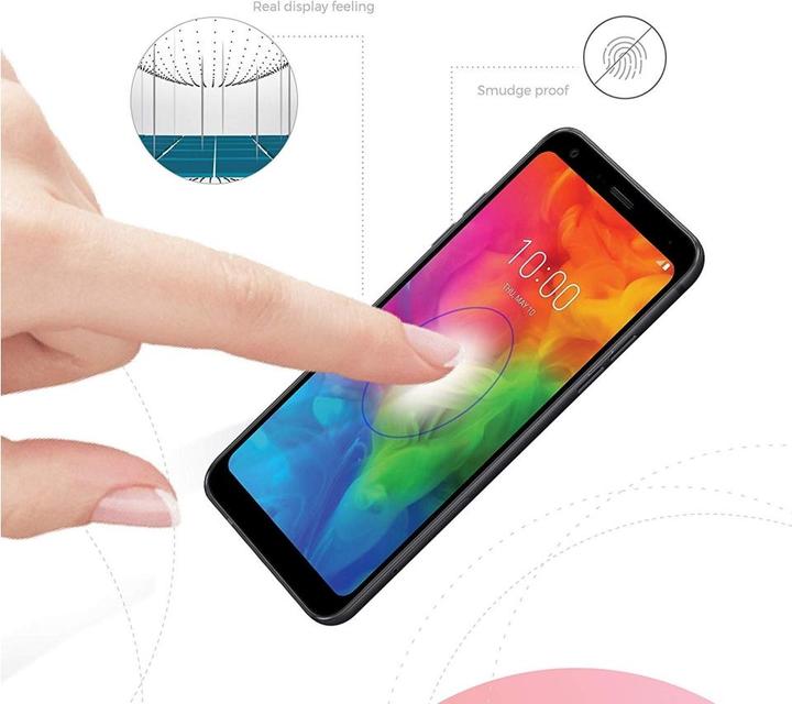 Actual product image Screenguard LG Q7+ Full Screen Protective Glass Film 2.5D 9H (1 pcs., LG Q7+)