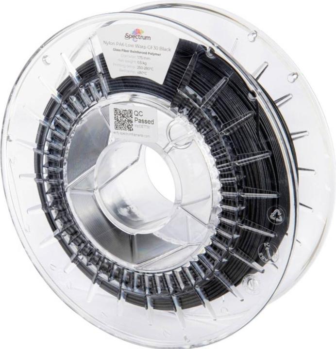 Actual product image Filaments 80740 PA6 Low Warp GF30 Filament PA6-GF Glasfaserverstärkt, h (500 g)