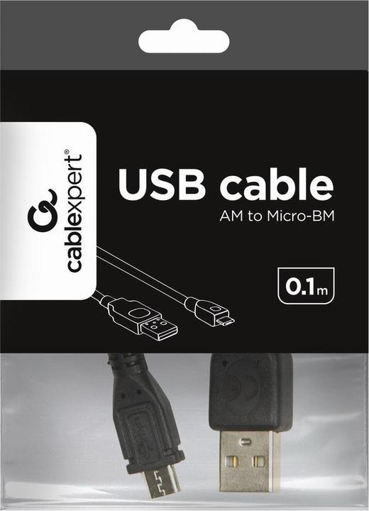 Immagine prodotto Gembird CAVO USB2 A PLUG/MICRO B 0,1M/CCP-MUSB2-AMBM-0,1M (0.10 m, USB 2.0)