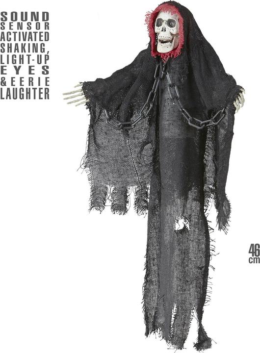 Image du produit Magni Widmann 01390 - Faucheuse frissonnante, avec des yeux brillants et un rire effrayant, décoration de (1 pièce(s))
