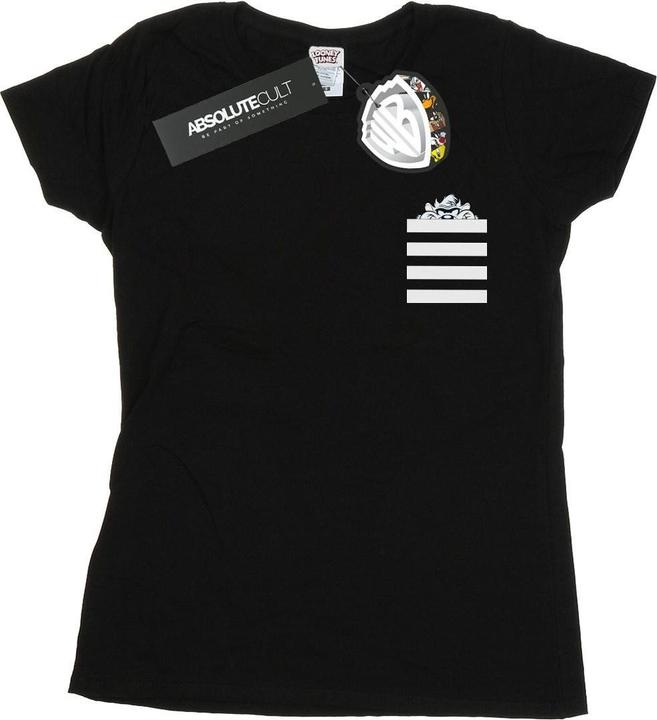 Produktbild Looney Tunes Taz Stripes Faux Pocket TShirt (S)