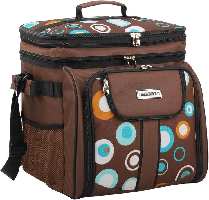 Actual product image Anndora Picknicktasche mit Kühltasche und Zubehör