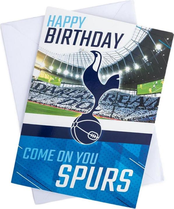 Actual product image Tottenham Hotspur FC Musical Birthday Card (1 pcs.)