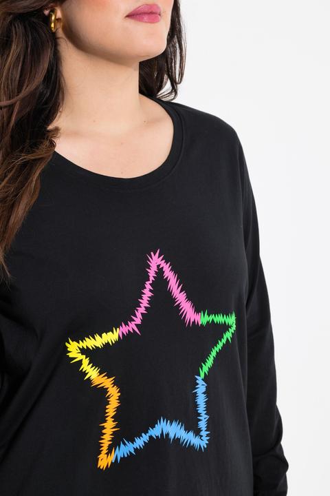 Image du produit Angel of Style Langarmshirt, Neon-Stern (50)