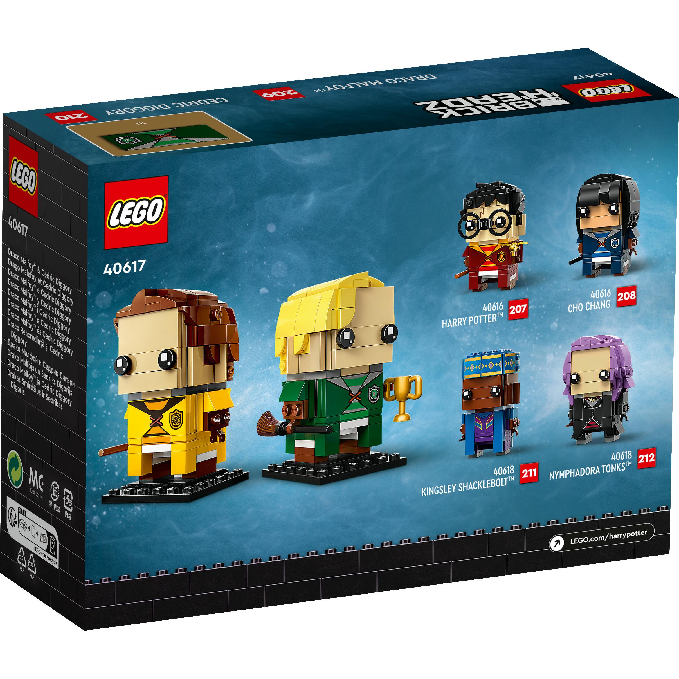 LEGO BrickHeadz - Draco Malfoy e Cedric Diggory (40617, LEGO Brickheadz)