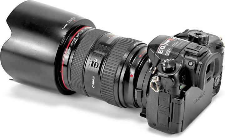 Actual product image Commlite Adapter Booster Canon EF to MFT (Wide-angle converter, Canon EF)