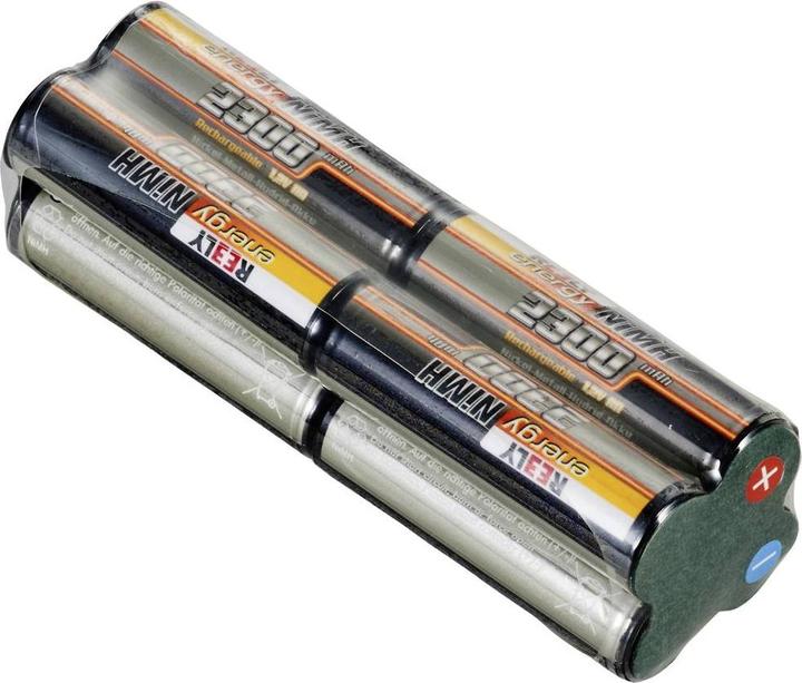 Actual product image Reely Model battery pack (NiMh) 9.6 V 2300 mAh Cell count: 8 Mignon (AA) Migno (9.60 V, 2300 mAh)