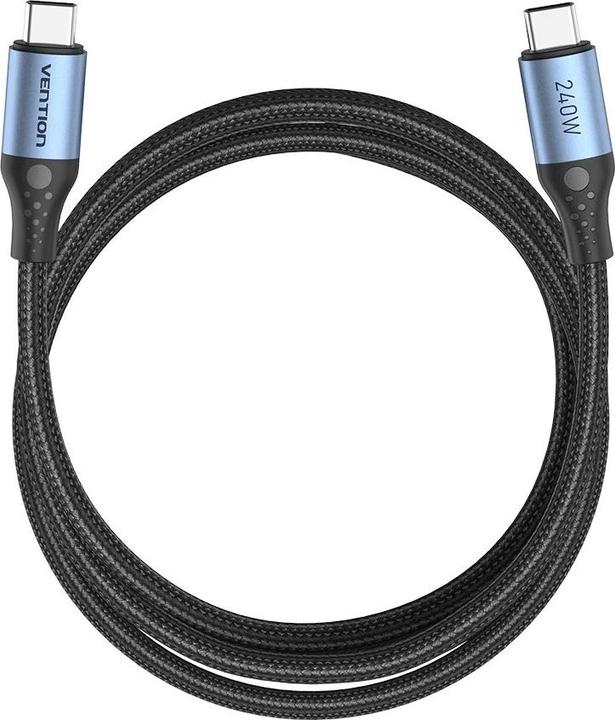 Immagine prodotto Vention Kabel USB-C do USB-C USB 2.0 5A 240W 1.5m czarny (1.50 m, USB 2.0, 240 W)