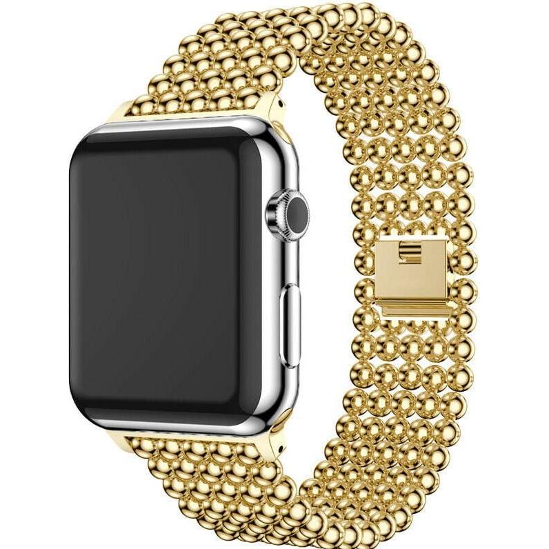 Strap-it Armband (Edelstahl, Apple Watch), Uhrenarmband, Gold
