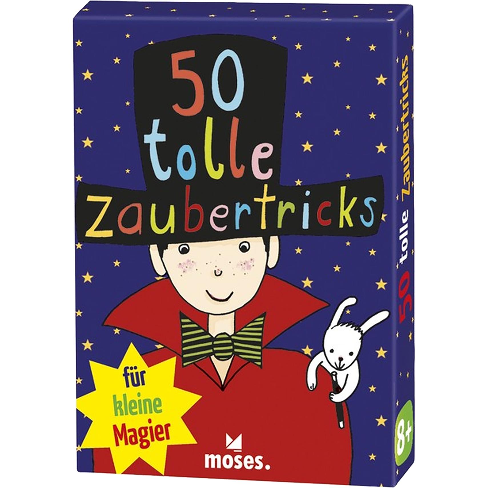 Moses MOS21090 - 50 tolle Zaubertricks für kleine Magier, für 1+ Spieler, ab 8 Jahre (DE-Ausgabe) (Deutsch)