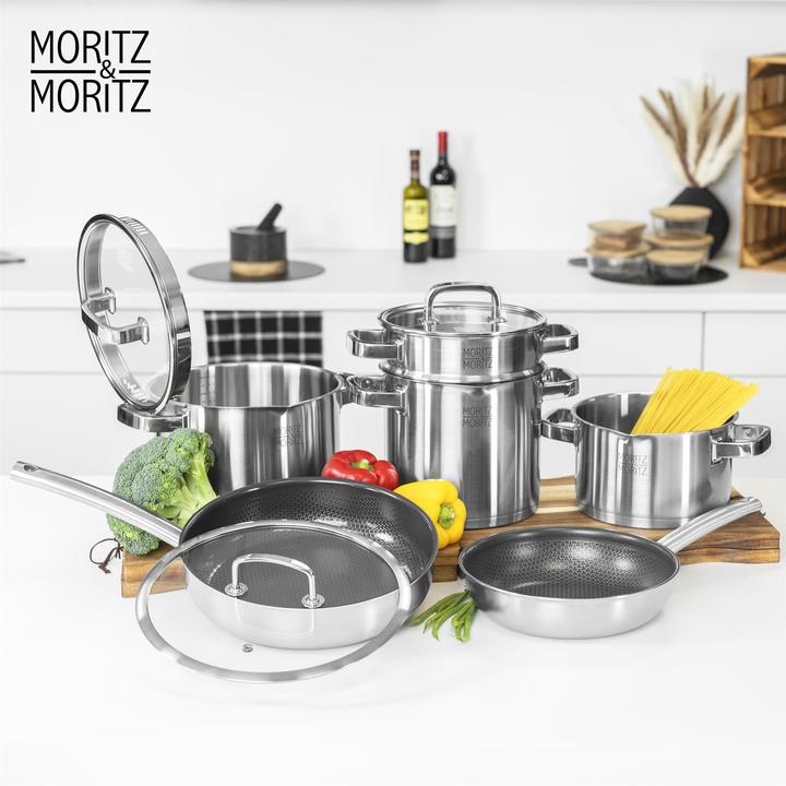 Produktbild Moritz & Moritz Edelstahl Pfannendeckel Universal 30cm - Deckel für Pfanne als ideale Ergänzung (Glas)