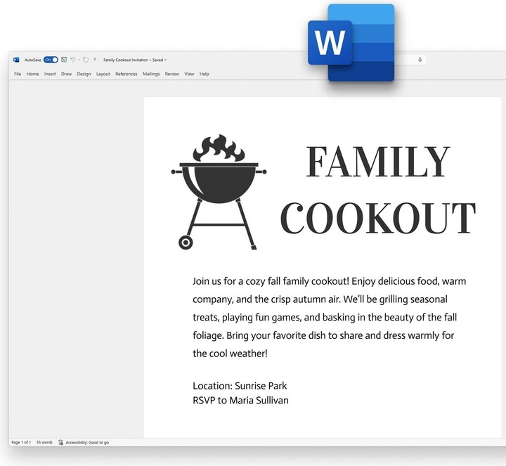 Actual product image Microsoft Office Home 2024 (DE) (1 User, unlimited)