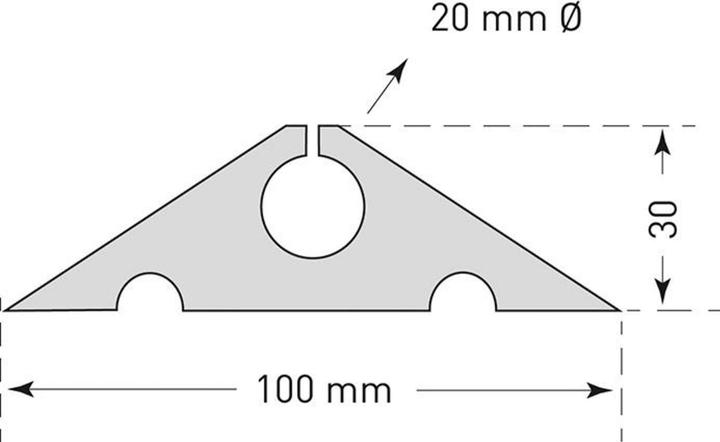 Produktbild kaiserkraft Kabelbrücke, aufrollbar (Kabelbrücke, 1000 cm)