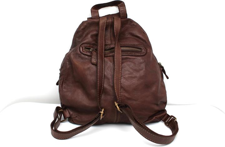 Only-Bags.Store Weicher Lederrucksack, Rucksack Rucksack