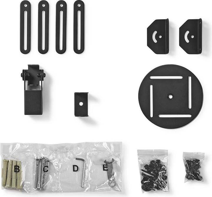 Produktbild Nedis Projektorhalterung | Vollbeweglich | 10 kg | drehbar | kippbar | Stahl | Schwarz (Decke)